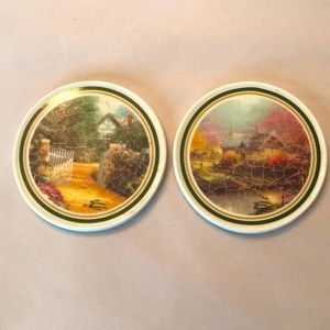 Thomas Kinkade Coasters Set of Two